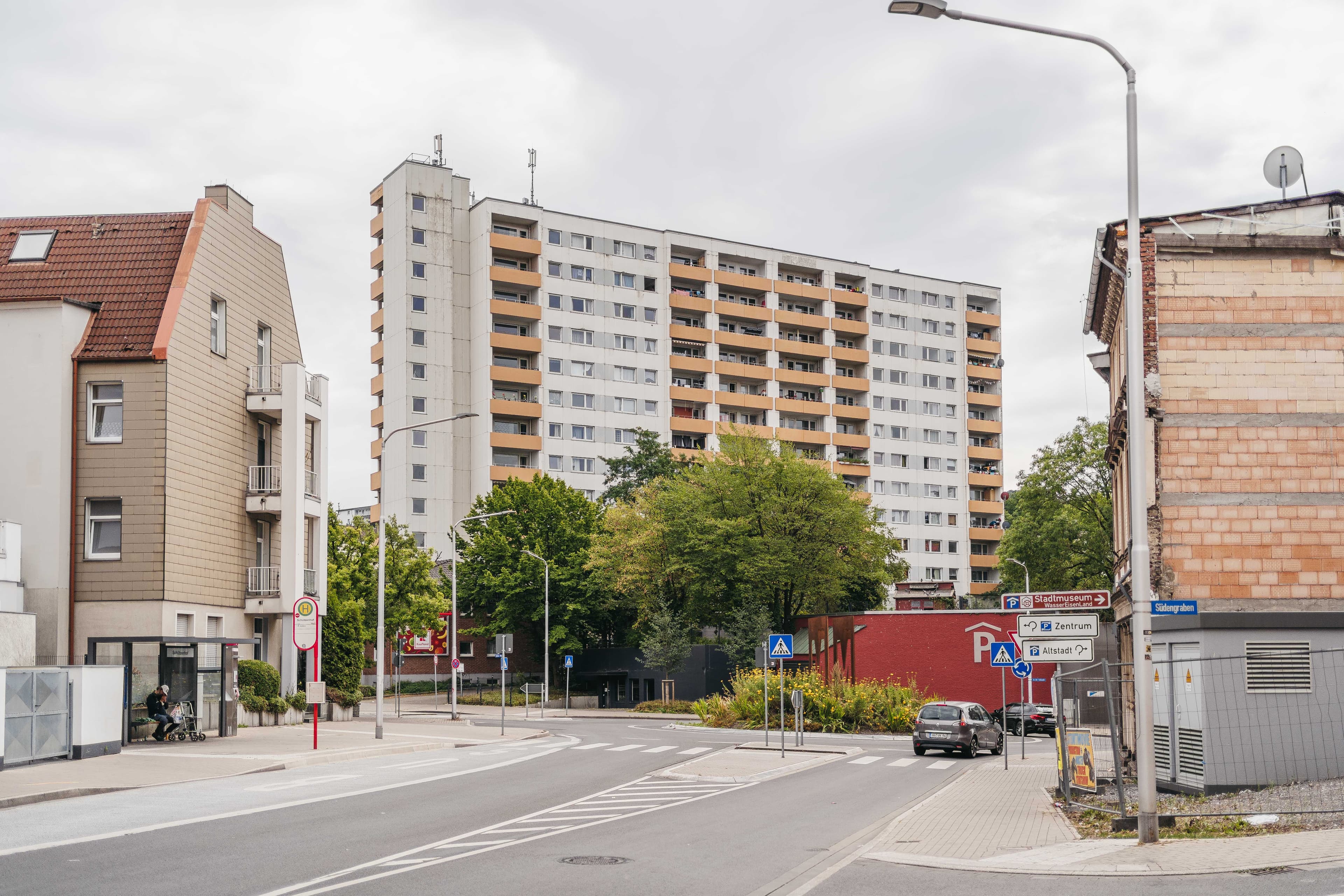 Frohet Viertel — Hochhaus in der südlichen Innenstadt Iserlohn